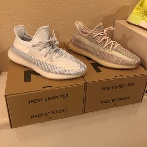 Yeezy 350 citrin, cloud white